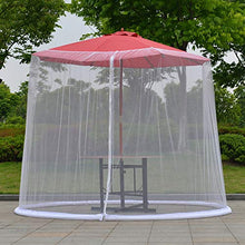 Ombrello schermo di copertura a rete, da giardino, per esterni, per ombrelloni, zanzariera, 300 x 230 cm, copertura in rete per patio con cerniera