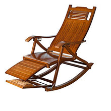 ZHANGYY Sedie a Sdraio da Patio Lettino in bambù con Cuscino, sedie a Dondolo Facili da Piegare e trasportare, Sedia da Spiaggia in Legno, Sedia da Campeggio, Sedia Pieghevole, Sedia Portatile, dure