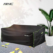 AWNIC Telo Copridivano 2 Posti da Giardino Copertura Divano Esterno Impermeabile TÜV Rheinland Certificato Resistente ai Raggi UV 420D Poliestere 160x85x61/71cm
