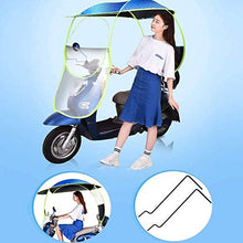 Tettuccio Parasole Portatile per Motocicletta Elettrica - Ombrellone per Scooter Completamente Chiuso Ombrellone per La Mobilità Parasole Protezione Solare Antivento E Parapioggia Antipioggia,Rosa
