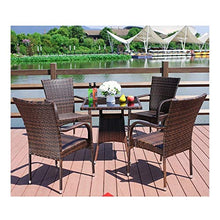Tavolo in vimini in rattan mobili in patio e set s Mobili da giardino Mobili da giardino all'aperto Mobili da giardino in rattan Mobili da giardino Set di divano angolo Tavolino da caffè Patio (4 pezz