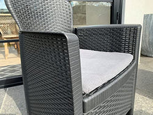 Maury's Salotto da Giardino Akita 3pz Antracite con Cuscini … (Antracite)