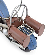 BRUBAKER Portabottiglie per Vino - Motocicletta Blu - Decorazione in Metallo - Portabottiglie con Biglietto d'Auguri - Regalo del Vino