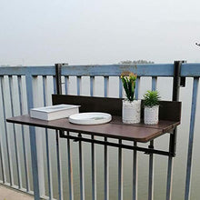 Tavolo pieghevole parete Tavolo da Esterno per Balcone a Parete, Tavolo da Giardino Pieghevole da Giardino, Tavolo da Ringhiera da Terrazza, Adatto per Ristoranti con Balconi (Size : 80x37cm)