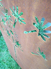 Zen Man 031651 - Paravento da giardino in metallo arrugginito, 1 mm, 150 x 50 cm
