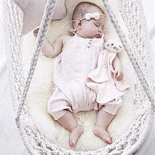 LMX-liv Culla Culla, Neonati Altalene, Amaca Appesa A Culla Boema per Bambina/Ragazzo, Altalena Portatile E Culla Sospesa per Asilo Nido, Macramé Rope Fringe Measures - 160KG