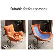 DYCLE Poltrona da Giardino Ergonomia Sedia Relax da Patio Telaio in Acciaio Cuscino Rimovibile Sedia da Balcone per Uso Quattro Stagioni, Supporta 300 kg