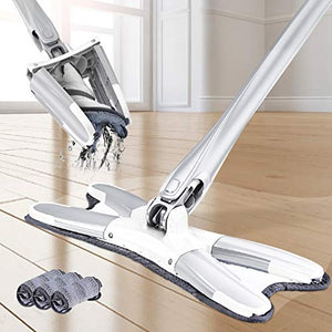 SSAYY Spray Mop Mop in Microfibra Mop A Leva Manuale Regolabile Lavaggio A Mano Senza Mani Utensili per La Pulizia della Casa con Estrusione Manuale A Straccio Manuale