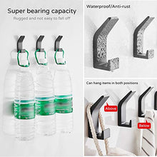 Bogeer Ganci appendiabiti Ganci per asciugamani da bagno, ganci autoadesivi, confezione da 6 ganci adesivi da parete in acciaio inossidabile per cucina, bagno, ufficio
