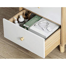 Comodino Comodino con 3 cassetti in Legno Tavolino Comodino Consolle Cassettiera Camera Cabinet per Divano Letto Camera da Letto (Color : White, Size : 40x35x68CM)