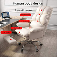 Ergonomico Sedia Gaming Ufficio Computer Sedie da Girevole Ergonomica Poltrona di inclinazione Cuscino Lombare in Pelle PU 1 Pezzo Adatto per Giocare,Nero