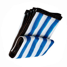 PENGDDP Rete ombreggiante Pergola Protezione Solare Rete ombreggiante Rete ombreggiante Ombreggiatura di Alta qualità (Strisce Blu e Bianche 2x8m)-Blu 2x8m