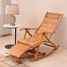 Reclinabili Bamboo Sedia a Dondolo Bambino Sedia Pieghevole per Adulti Casa Poltrona Sedia Cool Sedie Fretta Sedia anziana Pranzo Pranzo Pranzo Sedia