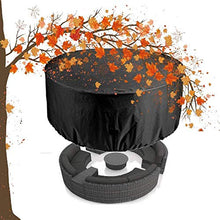 YLKCU Fodere per mobili da Giardino Rotonde 130x71 cm, Fodere per mobili da Esterno per Tavolo Impermeabile, Fodere per Patio, Fodere per Tavolo da Giardino Antivento, Anti-UV, Resistent