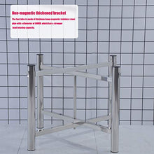 HXXXIN Tavolo Rotondo in Acciaio Inox Tavolo da Pranzo Pieghevole 1,3 Metri 1,5 Metri Tavolo da Pranzo Tavolo da Barbecue Tavolo da Interno Dell'hotel,130cm