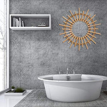Fltaheroo Specchi per Trucco Rotondi in Rattan Decorazioni Artistiche Innovative Decorazioni per Bagno Specchi Sospesi Mestieri