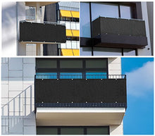 Sekey Frangivista per Il Balcone Privacy Frangivista e Telo Frangivento per Balconi Resistente alle Intemperie, con Fascette e funi, 90x500cm