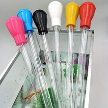 Qinghengyong Mini carro Armato di Pesci dei rifiuti Aspirapolvere Pulita Pesci Manuale Pesci plastica Manuale Acqua Changer Accessori per la Pulizia Bianca