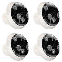 fiore bianco 4 PCS Pomelli per Porta, Pomolo per Mobile, Pomelli per Mobili con Viti, Maniglia per Armadietto, Pomelli per Porta, Pomelli per Cassetti per Porta, Armadio, Cassetto e Credenza