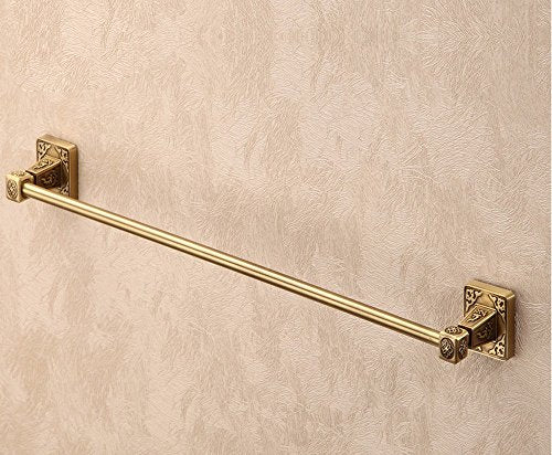 MBYW - Portasciugamani moderno e minimalista ad alto carico portasciugamani da bagno portasciugamani in rame a singolo palo in stile europeo antico lucidato porta asciugamani adatto per il bagno