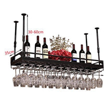 Portavini Portabottiglie in Ferro Sospeso, Regolabile in Altezza, Portabottiglie per Vino da Bar Ristorante, Portabottiglie per Vino, Portaoggetti (Size : 60cm)