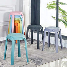 MKXF Plastic Sgabello Domestica Addensare Stile Nordico Sgabello Rotondo Sgabello Bagno Sgabello Scarpe Modifica Sgabello Antiscivolo Dining Chair Attesa,F
