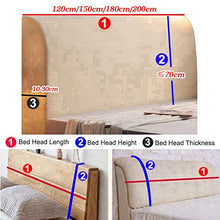 Renbin Copertura Testiera Letto, Fodera per Testiera del Letto Ad Alta Elasticità, Fodera Antipolvere per Arredamento Camera da Letto,D-180cm