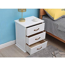 Comodino LHY- Cassettiera in legno massiccio, resistente, adatto per camera da letto, soggiorno, ecc. A