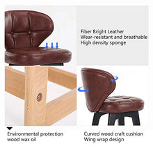Ljings - Sgabello da bar da bar con schienale imbottito per sedie ergonomiche, per tavoli da lavoro, con struttura naturale, colore: nero