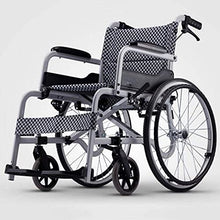 Carrozzine Semoventi, Transito Portatile Viaggio Portatile Pieghevole, Lega di Alluminio Leggero Viaggio Multifunzione con Doppio Freno Pneumatico Gonfiabile Paralizzato Paziente Anziano Wh A