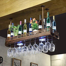 PZW Semplice e Creativo Portabottiglie Appeso Portabottiglie Bar Portabottiglie Supporto per Bicchiere da Vino Invertito Creativo Supporto da Parete per Vino, 80 * 27 Cm80 * 27 centimetri