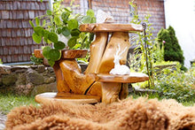 Windalf Naturale - Panchina per fiori con 4 ripiani Kalytta 78 cm, in legno di radice
