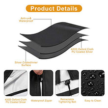 Awroutdoor Fodera Protettiva per Ombrellone, Copertura protettiva per ombrellone, Oxford 420D polyester, Impermeabile, antipolvere e resistente ai raggi UV(Con asta telescopica)280*30*81*45cm