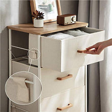 JINBAO Organizer per cassettiera a 4 cassetti, Alta Torre di stoccaggio in Tessuto, cassetti in Tessuto Facili da Tirare, per Camera da Letto, corridoio, Ingresso, armadi, vivai