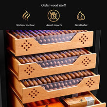 Umidificatori Humidor Cigar Cabinet Costante Di Temperatura E Umidità Cigar Cabinet Silenzioso Legno Di Cedro Sigaro Elettronico Gabinetto A Risparmio Energetico E Silenzioso Di Alta Qualità Cedar