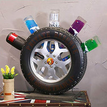 LXD Portabici per Vino, Iron Weat Vintage Retro Può Contenere 5 Bottiglie
