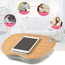 WERTAZ - Cuscino per laptop da letto, imbottito con cuscino, supporto portatile per tablet, per letto, divano, per laptop fino a 14 pollici