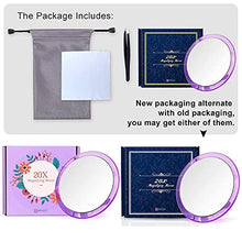 B Beauty Planet Specchio ingranditore da 12,7 cm con ventose, utilizzabile per l'applicazione del trucco, pinzette, rimozione di punti neri e imperfezioni (Viola)
