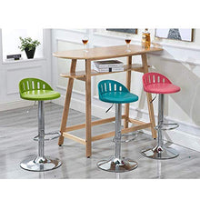 Poltrone Nubao Ecopelle Cucina Colazione Bar Stool, Pelle Breakfast Bar Sgabelli Faux Bar Stool Chair Altezza Totale 60-80cm (Colore: Rosso) (Color : Red)