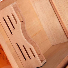 Cigar Box di stoccaggio Placcato Oro umidificatore igrometro Cigar Humidor Cedro Spagnolo Classic Legno Piano di Vernice Perfetto da Usare in Ufficio e Camera da Letto