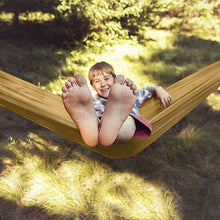 Grassman Hammock Outdoor Amaca da campeggio ultraleggera con cinghie per alberi e moschettoni, amache da viaggio con paracadute in nylon ripstop, con portata di 300 kg, 275 x 140 cm
