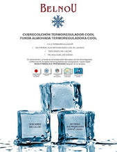 Belnou -Coprimaterasso Cool con tessuto termoregolatore anti-calore estivo 180x200 cm bianco