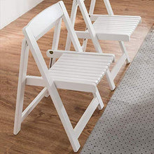 zvcv Sedia Pieghevole Sedia da Pranzo Pieghevole Bianca in Legno Sedia da Campeggio Portatile Schienale Ristorante Moderno