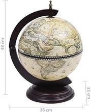 Globo Desktop barra rotante nel Nord-Sud asse della Terra con vino rack incorporato,A