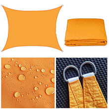 CH-GTJ Vela Ombreggiante Rettangolo, Protezione UV 95%, Tenda A Vela per Patio, Giardino, Pergola, Backyard, Outdoor Facility & Activities,Lightorange,5X7m