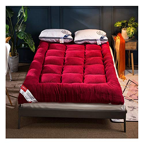 HUATAN Materasso Futon Giapponese Letto Giapponese, Multiuso Addensare Mantieni Caldo Materasso Coprimaterasso Imbottitura Fiocco per Soggiorno Dormitorio,E,150 * 200cm/59 * 79inch