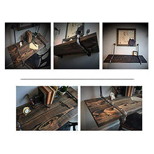 Semplicità Elegante Scaffale a Muro Scaffali Sospesi Scaffali per Computer Retrò Scrivania per Computer Ferro Arte Legno Massiccio Salva Spazio, 2 Dimensioni, HJJ, a, 80X50X3CM