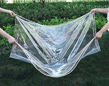 Telone Impermeabile Spesso Trasparente,Telone Impermeabile In Plastica con Occhiello,Telone Telo Copertura Antipioggia,isolamento Finestra Pellicola Ecologica PVC,Personalizzabile (2.4x3m/7.9x9.8ft)