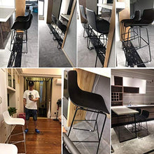 XHCP Mobili per Soggiorno Sgabelli Seggioloni per Ufficio Mobili Moderni Design - 65/70 / 75cm Altezza bancone Sgabello da Bar con Schienale Medio Base in Metallo - Seduta ergonomica in