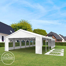 TOOLPORT Tendone per Feste 3x4 m Gazebo Party per sagre, mercati ca. PE 240 g/m² Bianco-Grigio